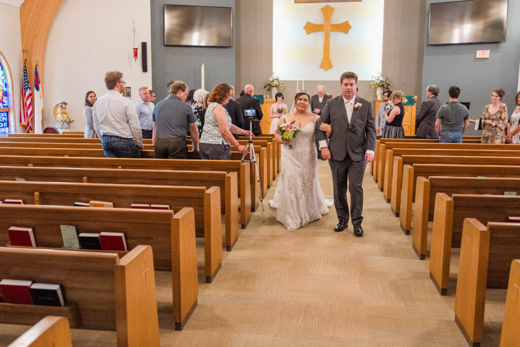 Husband and wife at Cormorant Lutheran Church in Cormorant, MN 